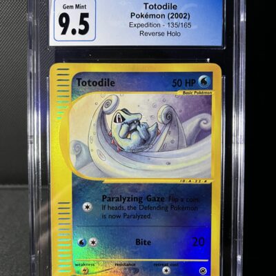 Totodile E-Reader Pair, CGC 9.5 and raw